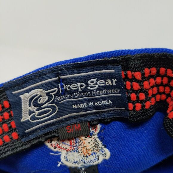 Prep Gear Fitted Hat Red White Blue Size S/M Embroidered P Logo - Picture 12 of 12
